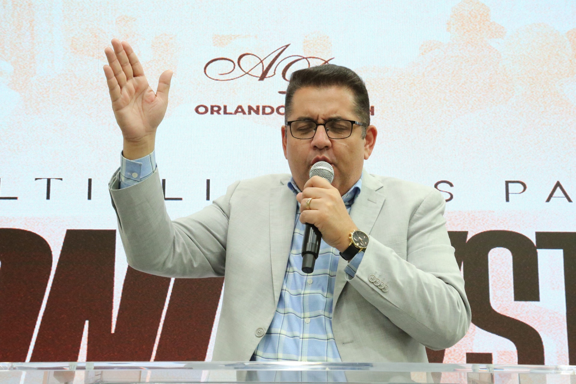 Momento na igreja AD Brás Orlando