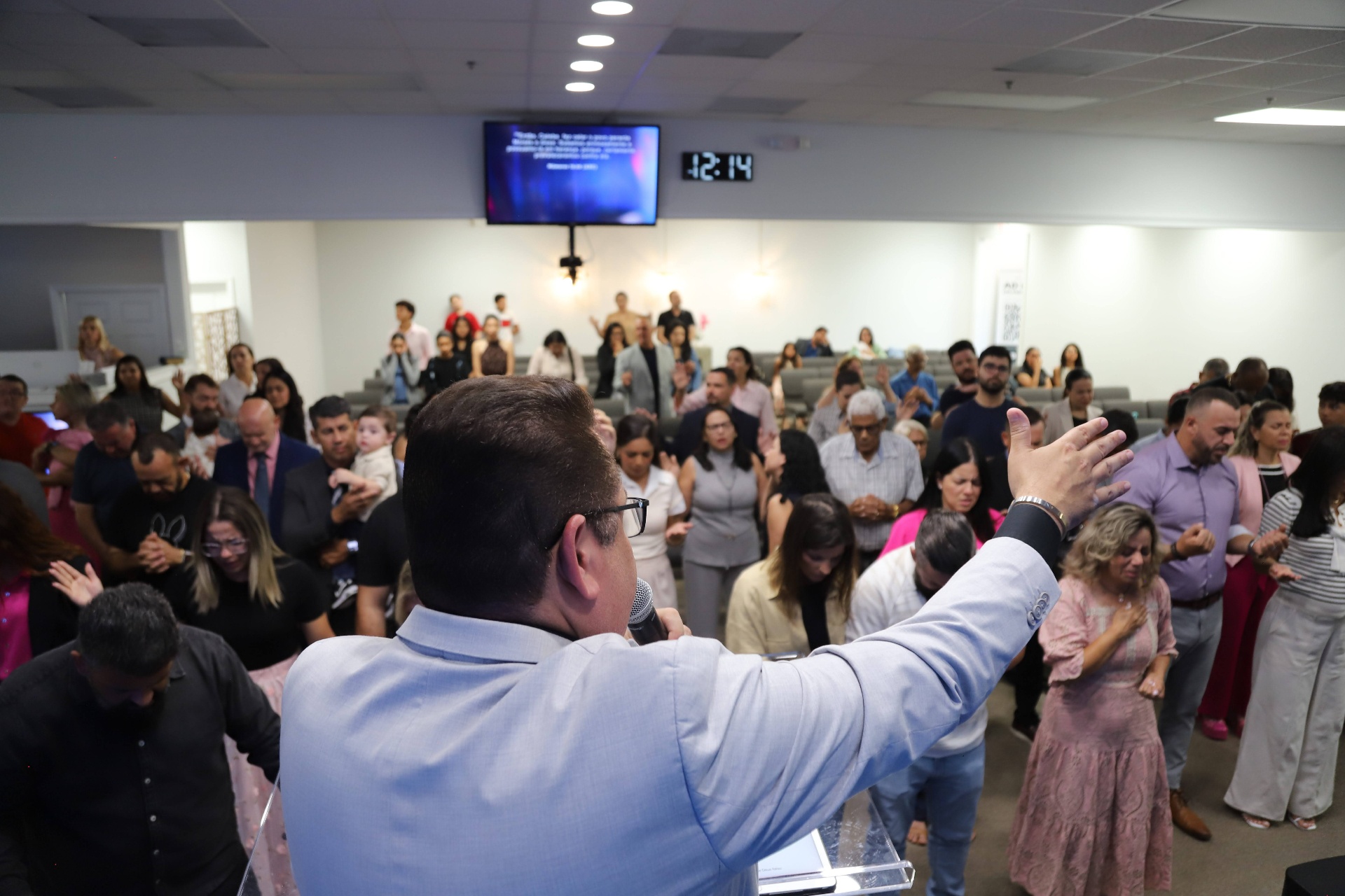 Momento na igreja AD Brás Orlando